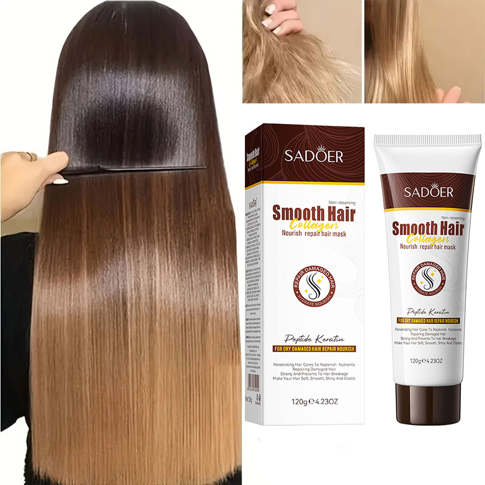 Deep Conditioner Mask - Sadoer máscara de cabelo de colágeno