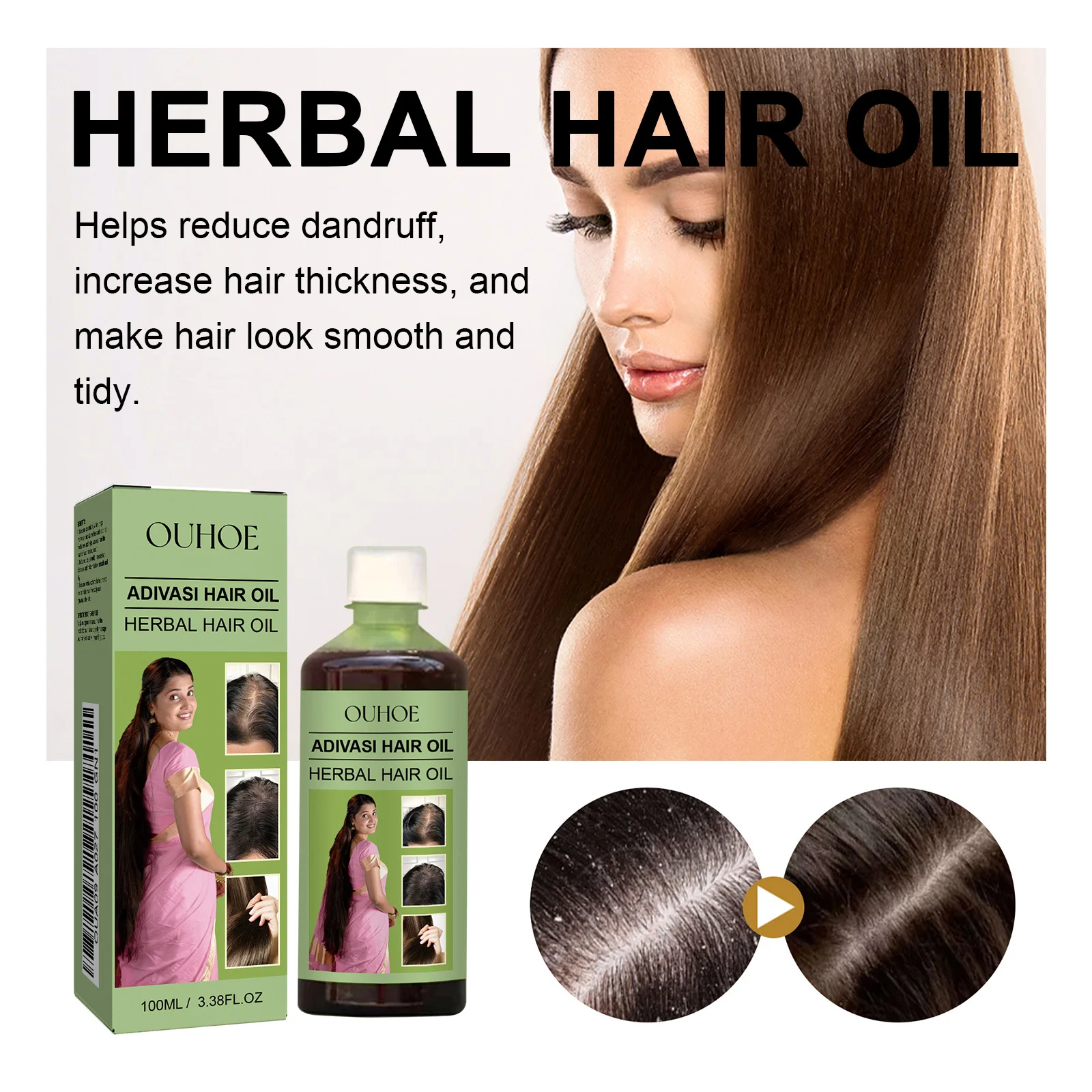 Hair Care India - 100ml óleo de crescimento do cabelo