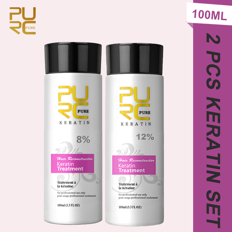 Keratin Treatment Set - Purc 2 peças de queratina para